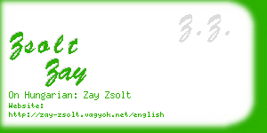 zsolt zay business card